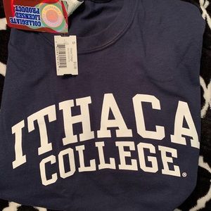 nwt ithaca college short sleeve shirt